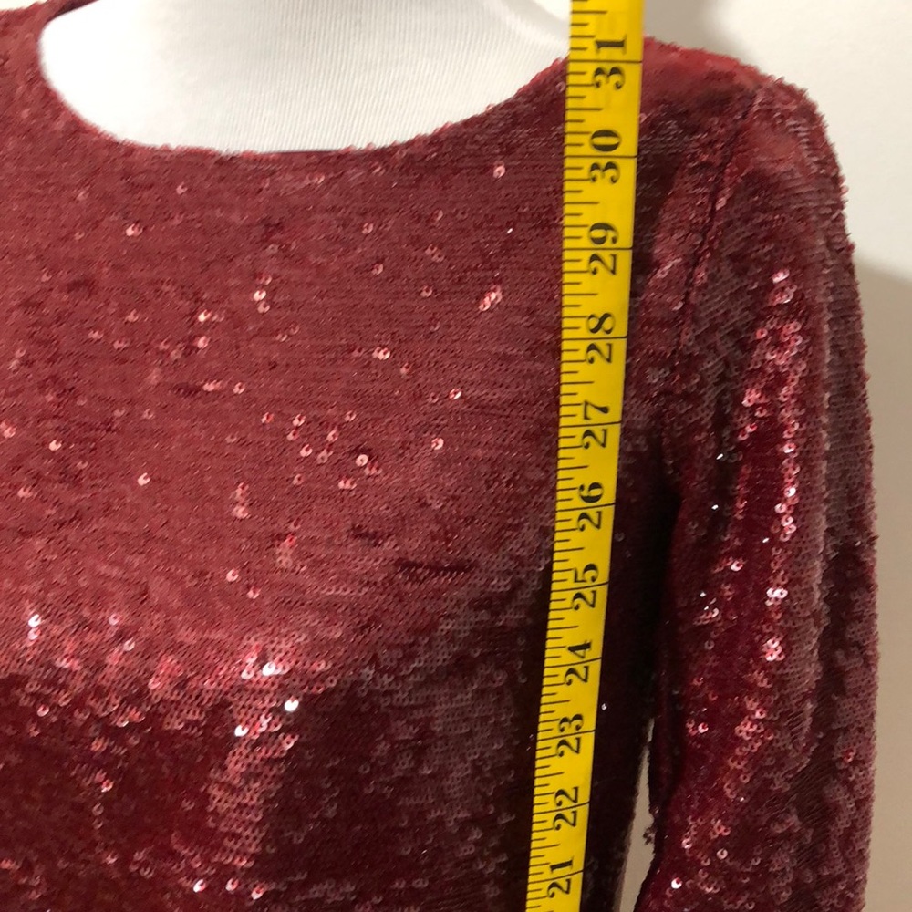 B.B. Dakota mini sequin dress with defects  H1 - Picture 6 of 7